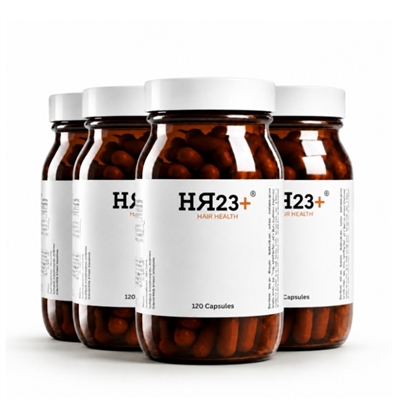 HR23+ Hair Restoration Supplement for Hair Loss - Four Pack