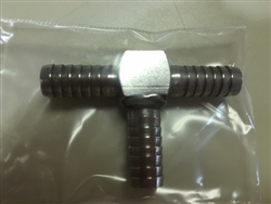 Tee 5/16" barb SS Thick