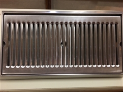 SS Drip Tray w/Drain Counter Mount 8 x14