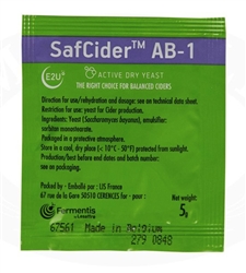 SAFCIDER  AB-1 CIDER YEAST 5 GRAM