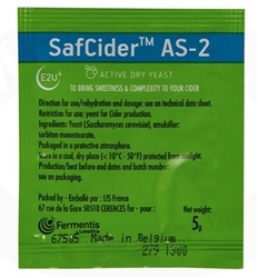 SAFCIDER AS-2 CIDER YEAST 5 GRAM