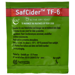 SAFCIDER TF-6 CIDER YEAST 5 GRAM