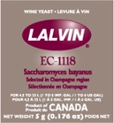 Lalvin EC-1118 Wine Yeast