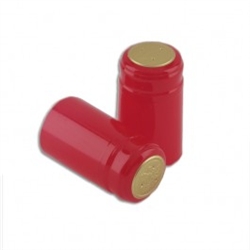 Holiday Red PVC Capsules, pack 12