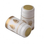 white with gold grapes pvc capsules