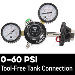 KOMOS Premium Dual Gauge CO2 Regulator