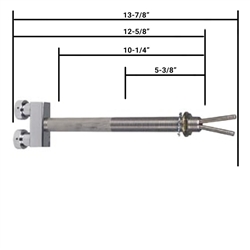 Double Faucet Shank 12in
