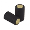 Black Matte PVC Capsules Gold Top 100 ct