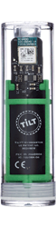 Tilt Hydrometer and Thermometer Green