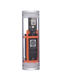 Tilt Hydrometer and Thermometer Orange