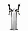Chrome 3" Draft Tower 2 Faucets