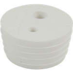 Stopper Silicone # 10 w/two holes