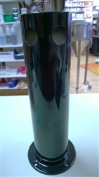 Black Beer Tower Double Faucet
