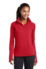 USMSA Ladies Sport-Wick Stretch Â® 1/2 Zip Pullover