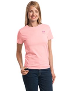 DHS Ladies Cotton T-Shirt - Pink