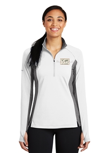 DHS Ladies Sport-Wick&#194;&#174; Stretch Contrast 1/2-Zip Pullover