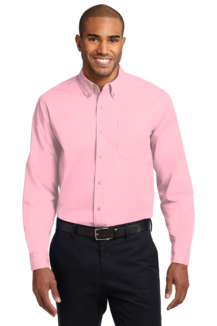 ATF Pink Port AuthorityÂ® Long Sleeve Easy Care Shirt