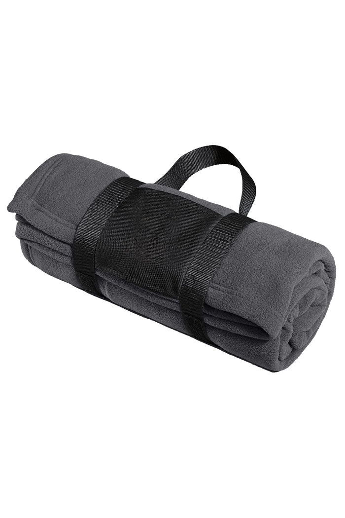 FBI Port AuthorityÂ® Fleece Blanket with Carrying Strap