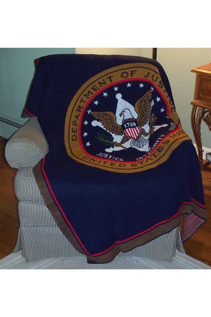 USMS Seal Knit Throw