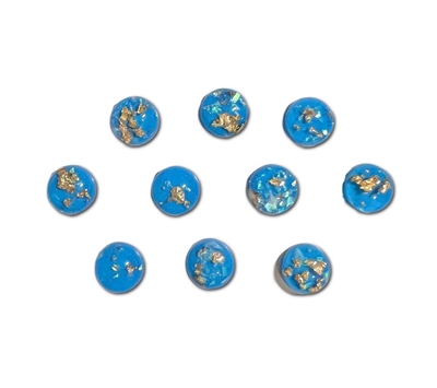 Badge Reel Button Cover-Baby Blue Iridescent (Pack of 10)