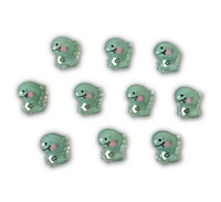 Badge Reel Button Cover-Dino (Pack of 10)