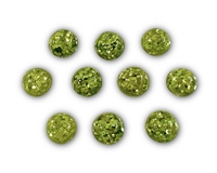 Badge Reel Button Cover-Light Green Glitter (Pack of 10)