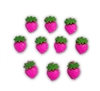 Badge Reel Button Cover- Strawberry (Pack of 10)