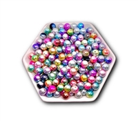 Mixed Ombre 10MM Badge Reel Beads (Pack of 10)