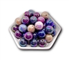 Pearl Dark Solids 20MM Bubblegum Beads (Pack of 3)