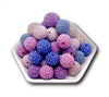Rhinestone Solid Darks 20MM Bubblegum Beads (Pack of 3)