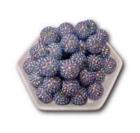 Luna Rhinestone 20MM Bubblegum Beads (Pack of 3)