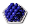 Solid Navy 20MM Bubblegum Beads (Pack of 3)