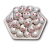 Snowman 20MM Bubblegum Beads (Pack of 3)