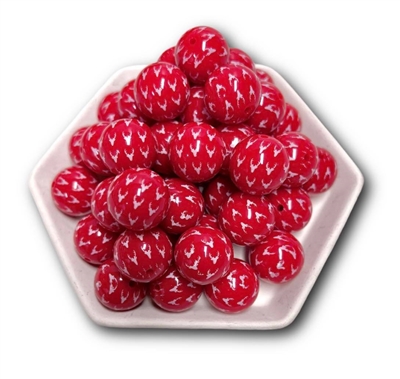 Red Deer 20MM Bubblegum Beads (Pack of 3)