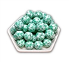 Teal Cow 20MM Bubblegum Beads (Pack of 3)