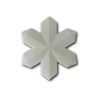 WHITE Snowflake Silicone Bead