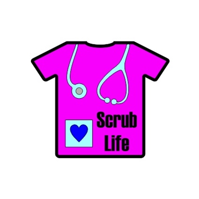 Badge Reel Scrub / T-Shirt NO HOLE