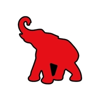 Badge Reel Elephant NO HOLE