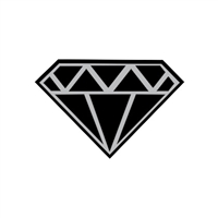 Badge Reel Diamond Shape NO HOLE