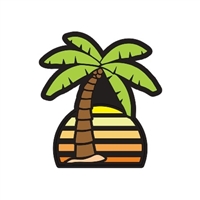 Badge Palm Tree NO HOLE