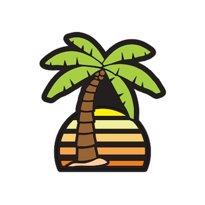 Badge Palm Tree NO HOLE