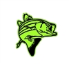 Badge Reel Bass Fish NO HOLE