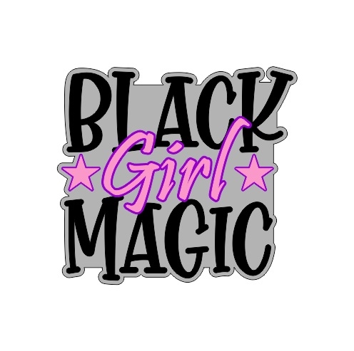 Badge Reel Black Girl Magic NO HOLE