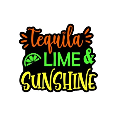Badge Reel Tequila Lime and Sunshine NO HOLE