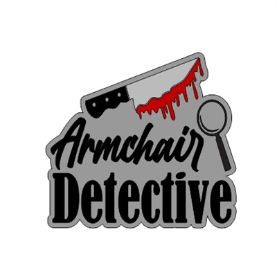 Badge Reel Armchair Detective NO HOLE