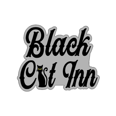 Badge Reel Black Cat Inn NO HOLE