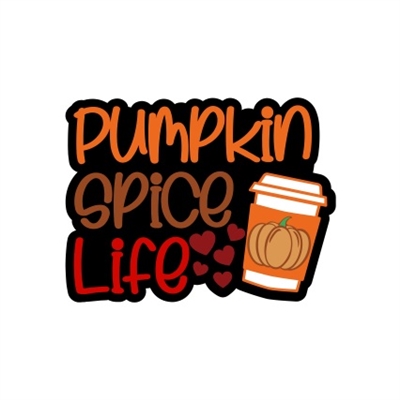 Badge Reel Pumpkin Spice Life NO HOLE