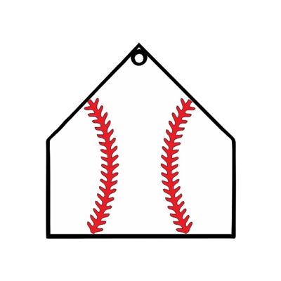 Baseball Home Plate 2.75"