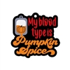 Blood Type Pumpkin Spice 2.75"