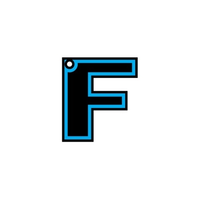 Letter F Bold 2.22"